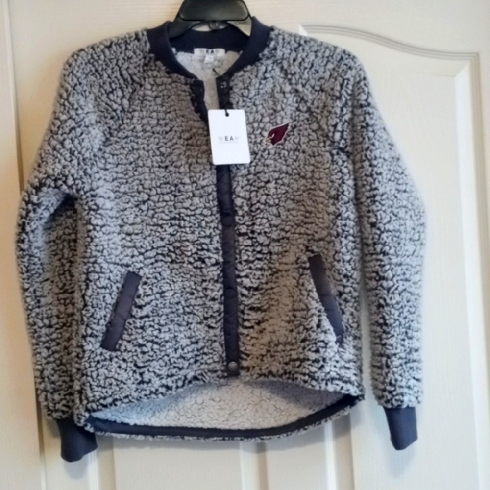 Arizona Cardinals teddy jacket. Size S